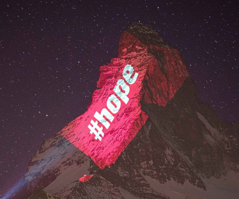 Illumination Matterhorn - © Light Art by Gerry Hofstetter / Foto Gabriel Perren